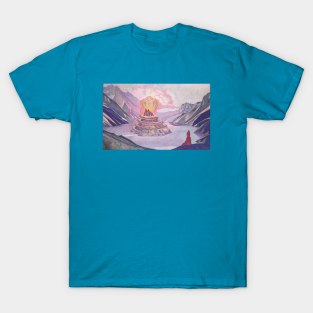 Conquerer of the Serpent by Nicholas Roerich T-Shirt